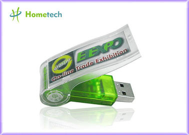 Büküm USB stickler 2GB / 4GB Plastik, Döner Pen Drive Özel Baskılı