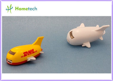 Çocuklar için USB 2.0 Çubuk Plastik USB Flash Sürücü Beyaz Uçak