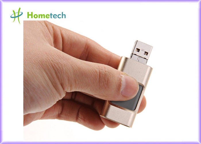 PC için Alüminyum Alaşım Kompakt 8GB USB Disk Sürücüsü iflash Cep Telefonu OTG