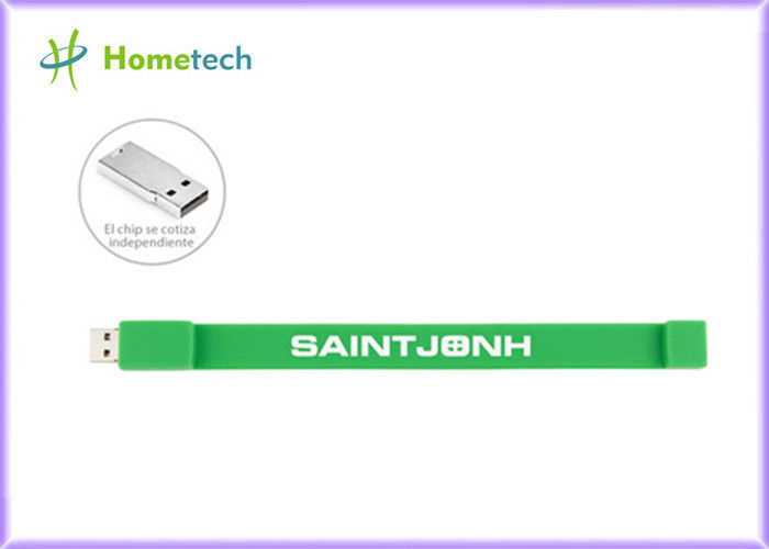 Promosyon Hediyelik Silikon USB Bileklik USB Flash Sürücü 4GB / 8GB