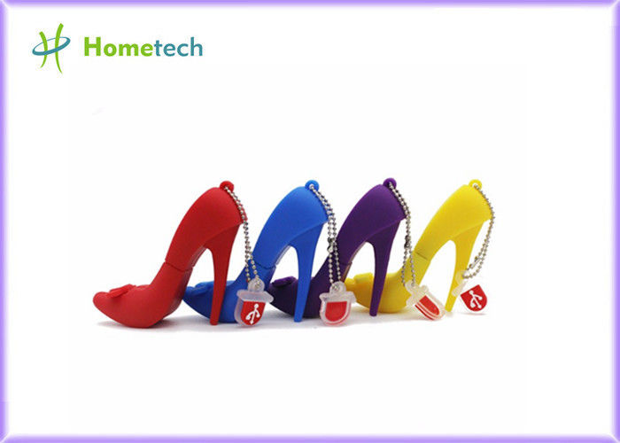 2.0 Yüksek topuklu ayakkabılar kişiselleştirilmiş küçük USB Flash Bellek Disk, moda 2D 3D ayakkabı Özelleştirmek PVC 16 GB Karikatür USB ANAHTAR