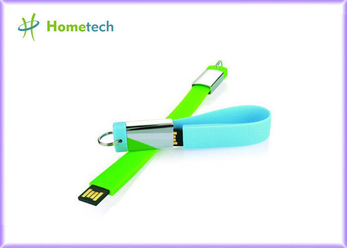 Su geçirmez Silikon Bileklik USB 2.0 Memory Stick, Flaş Kalem Sürücü 4GB 32GB Özel Logo