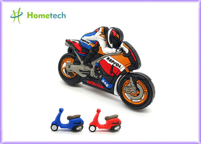 Küçük Boy Promosyon Motosiklet Usb Flash Sürücü, Moto Car Yumuşak Plastik Usb Sürücüler / U Disk