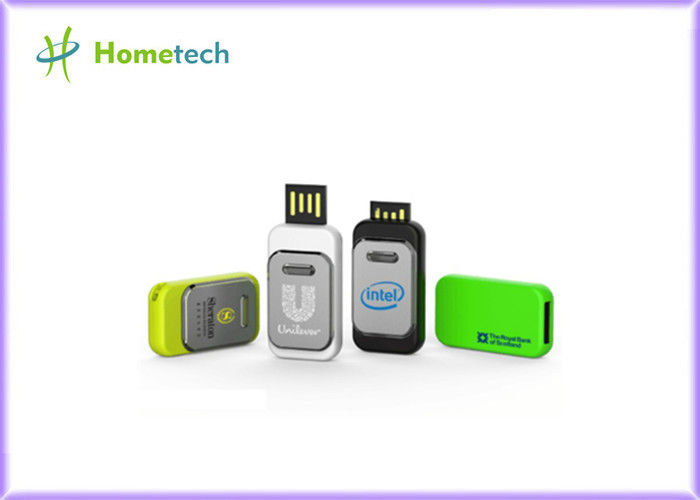 Ters İtme / Çekme Plastik USB Flash Sürücü 64MB - 128 GB Depolama HT-1516