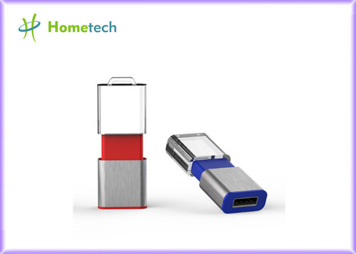 Slayt USB ışığı akrilik, 3D logo lazer Gravür Logo Hızlı Yazma / Okuma Hızı