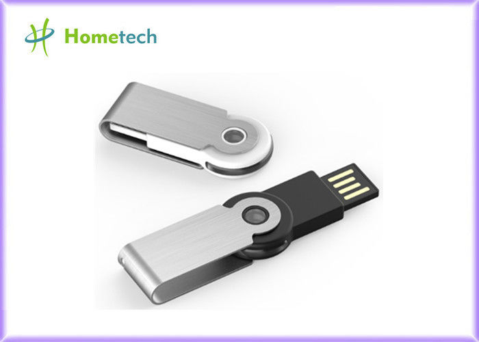 Döner Işık Up Plastik USB Flash Sürücü Çok Kapasiteli Özel Logo ABS + Metal Malzeme
