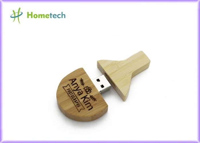 Pingpong USB Ahşap Bellek Çubukları 2GB / 4GB% 100 Gerçek Kapasite HT-763