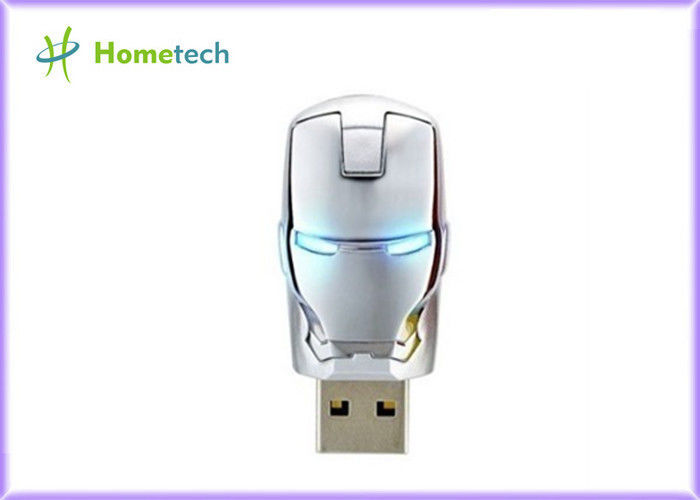 Kusursuz Avengers Iron Man LED Flaş 4GB Plastik USB Flash Bellek Sürücüsü 2.0 Çubuk