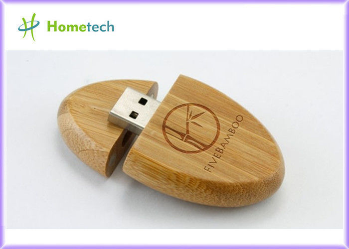 Küçük Bambu Ahşap USB Flash Sürücü