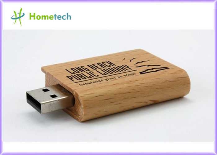 Güvenlik 4GB, 8GB, Yüksek Veri Transferi 32GB Kitap Ahşap USB Flash Sürücüler