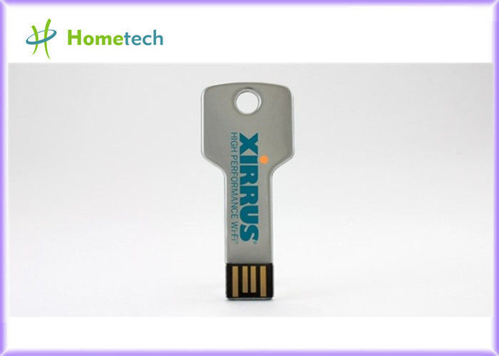 Su geçirmez 1GB - 64GB anahtar şeklinde USB Hızlı alüminyum USB 2.0 bellek 16GB