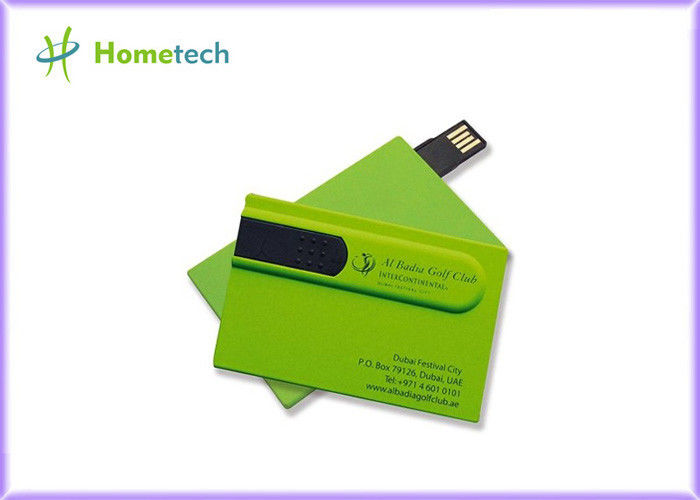 Yeşil Kredi Kartı USB 2.0 Depolama Aygıtı, Özel Thumb Sürücüler