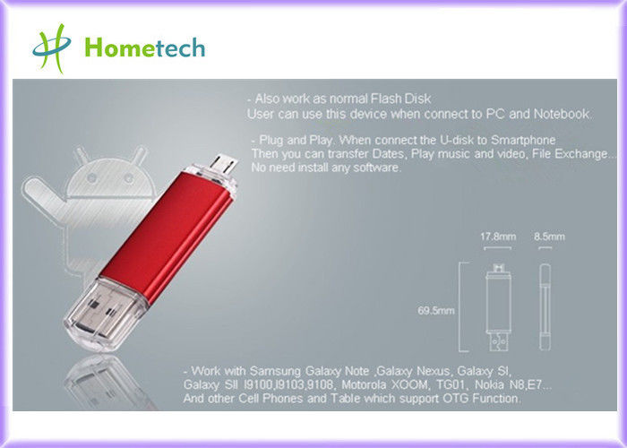 Smartphone OTG Cep Telefonu USB Flash Sürücü 16G USB Flash Bellek Pendrive Bellek