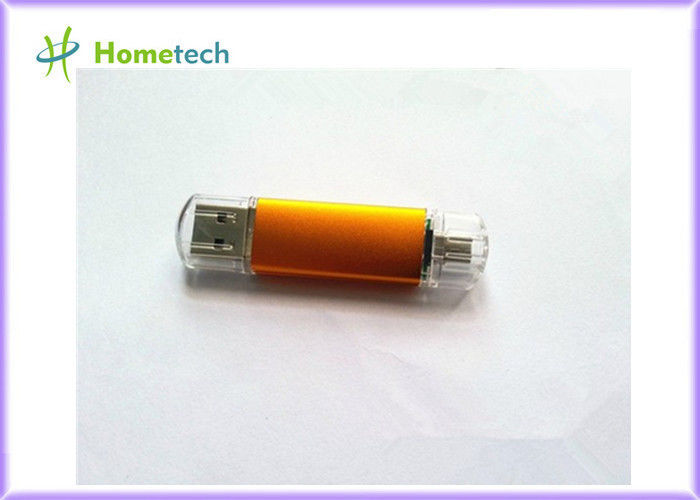 Turuncu Mikro Cep Telefonu USB Flash Sürücü / Harici Flash Sürücü