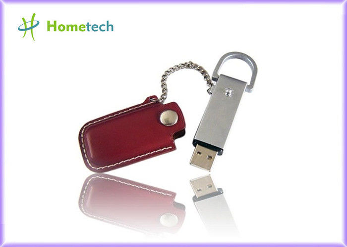 USB 2.0 Deri USB Flash Disk Anahtarlık, Flash Bellek Pen Drive, USB Thumb Çubuk