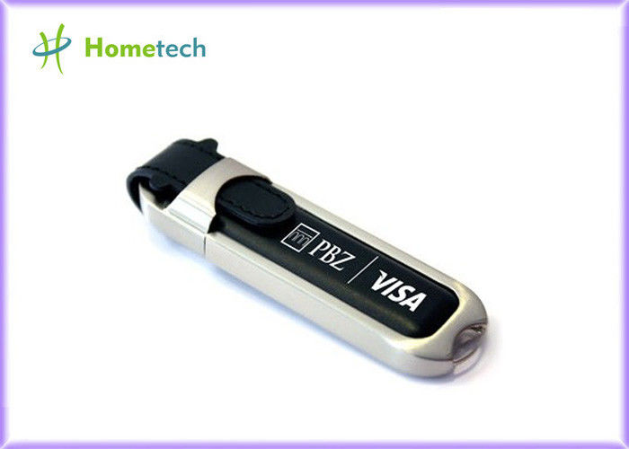 Dikdörtgen Deri USB Flash Disk USB 2.0 Öğrenci için Kişiselleştirilmiş