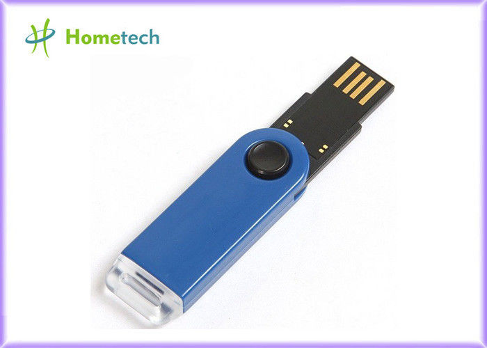 Hediyeler için Mavi Plastik Büküm USB stickler, Plastik 32gb Flash Sürücü