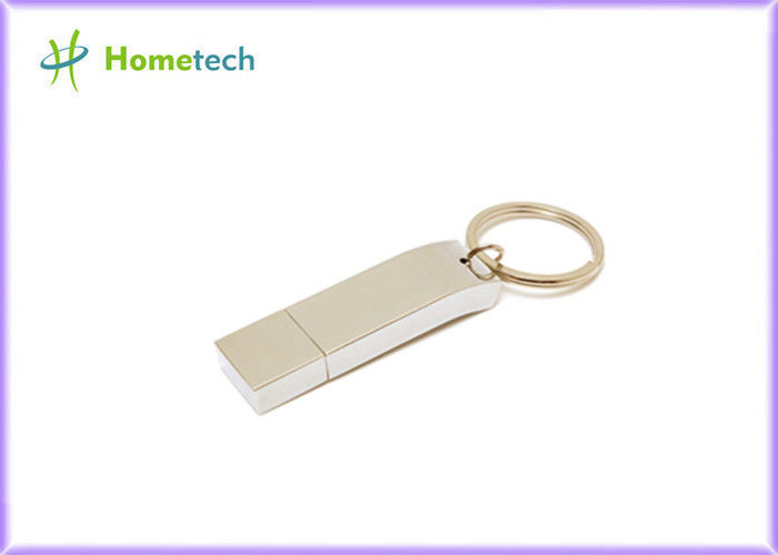 Gümüş 16GB / 32 GB Metal Thumb Sürücüler İş Hediyeler İçin USB 2.0 Arabirim Türü