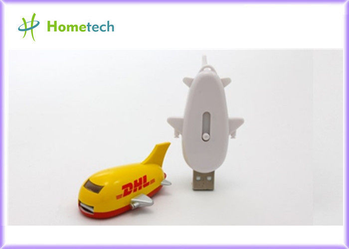 Çocuklar için USB 2.0 Çubuk Plastik USB Flash Sürücü Beyaz Uçak