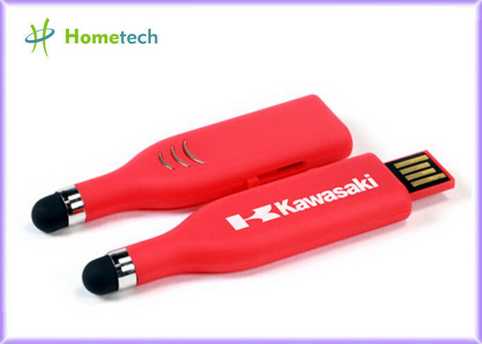 Kalem USB Flash Sürücü, Kırmızı Yüksek Kapasiteli USB Memory Stick dokunun