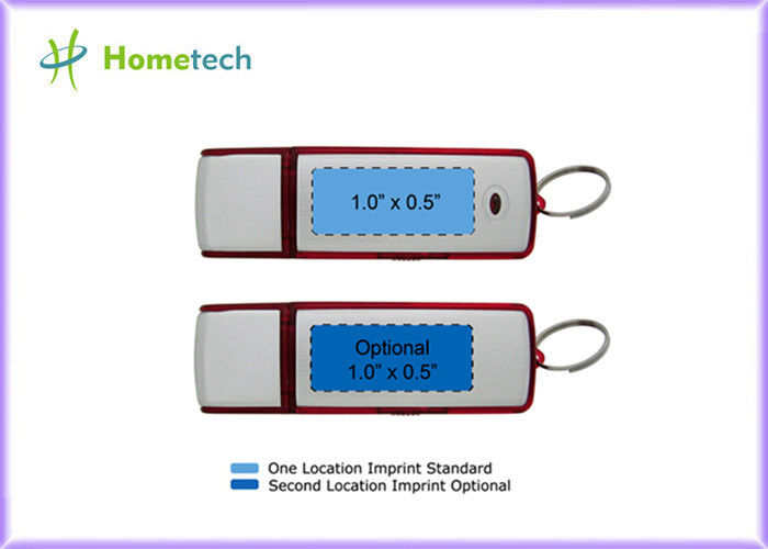 Koyu kırmızı plastik USB Flash bellek, USB birden parlamak götürmek 16GB 8GB 4GB