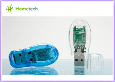 Örnek şeffaf plastik USB birden parlamak götürmek hediyeler için FCC, CE, ROŞ ile ücretsiz