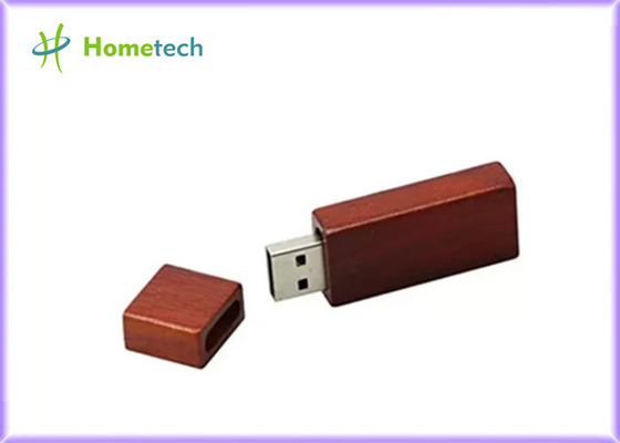 Dikdörtgen Kırmızı Ahşap USB 3.0 16GB yüksek hızlı flash sürücü
