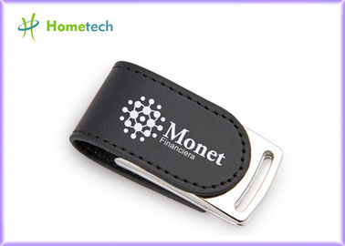 satın al Siyah PEN USB 2GB 4GB 8GB Deri USB Flash Disk Yüksek Hızlı Silkscreen Çevrimiçi üretim