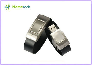 satın al Deri bileklik kişiselleştirilmiş 32gb usb 2.0 flash sürücü 10-22mb / s Hız Çevrimiçi üretim