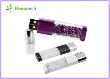 satın al Kristal Stylus USB kalem sürücü 8 gb / Özel oem Logo 8 GB kristal cam USB Flash sürücüler Çevrimiçi üretim