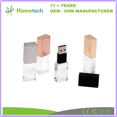 satın al Hızlı Hızlı Cam Kristal USB Flash Drive 8GB 16GB 4GB Şeffaf USB Flash Drive Çevrimiçi üretim