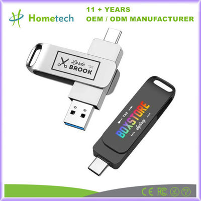 satın al Yüksek Hız 500 MB/s Metal Su geçirmez USB C Flash Drive Su geçirmez Büyük Kapasite Çevrimiçi üretim