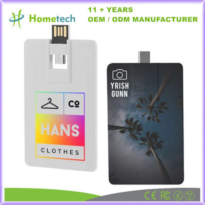 satın al Digital depolama için dayanıklı metal kılıflı taşınabilir kredi kartı şekli USB C flash sürücüsü Çevrimiçi üretim