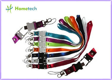 satın al Beyaz Plastik Kordon USB Flash Sürücüler / USB Thumb 2GB 4GB 8GB Sürücüler Çevrimiçi üretim