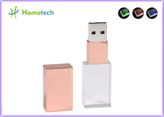 satın al Yüksek hızlı USB2.0 / 3.0 özel şekil USB flash sürücüler iş hediye için promosyon LED kristal USB flash sürücü Çevrimiçi üretim