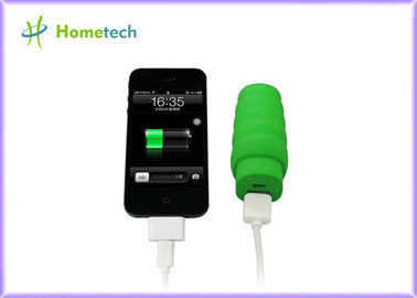 satın al Yeşil Mini Ruj Güç Bankası 2600 mAh Yumuşak PVC Karikatür Tırtıllar Şekilli Çevrimiçi üretim