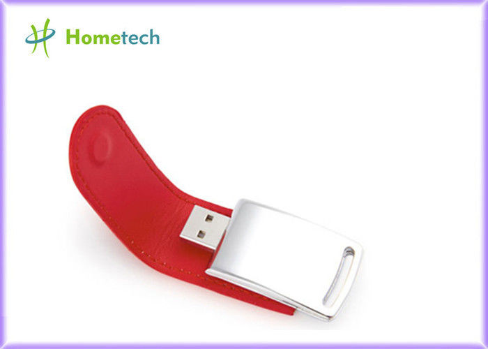 4GB Kırmızı Deri Usb Flash Disk Güzel Deri Kapak Usb Pen Drive ile Özel Logo