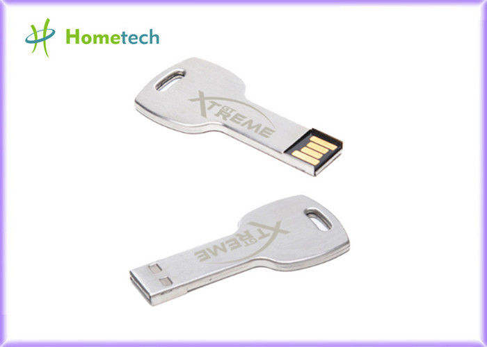 Alüminyum alaşım Anahtar Usb Memory Stick, Gümüş Su Geçirmez Bellek Anahtarı pendrive
