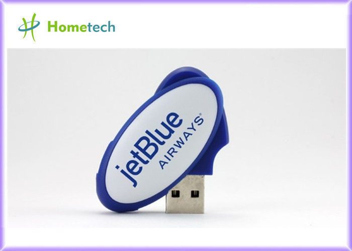 OEM Mavi Plastik usb flash thumb sürücü 8GB, özelleştirilmiş logo USB pendrive ile Plastik USB Bellek 2.0