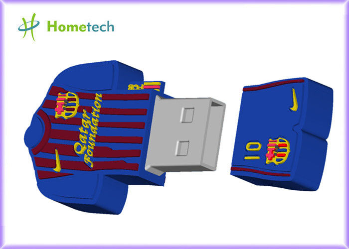 Özelleştirilmiş USB bellek 2GB 4GB 8GB 16GB Barcelona Messi Polo gömlek USB Flash sürücü