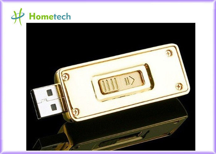 High End USB 1.1 / 2.0 Metal Thumb Gold Bar 2GB 4GB 8GB 16GB 32GB Sürücüler