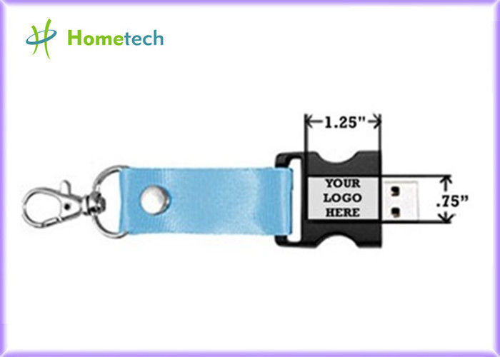 4GB / 8GB İpi USB Flash Sürücüler, Mavi Bellek Pen Drive Çubuk