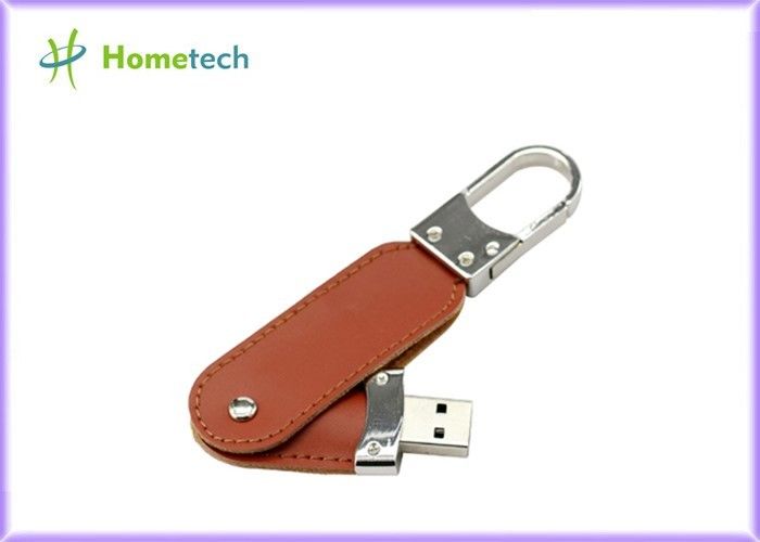 Otomatik Çalıştır Deri USB Flash Disk Metal Anahtarlık Pendrive Creativo USB 2.0 / USB 3.0