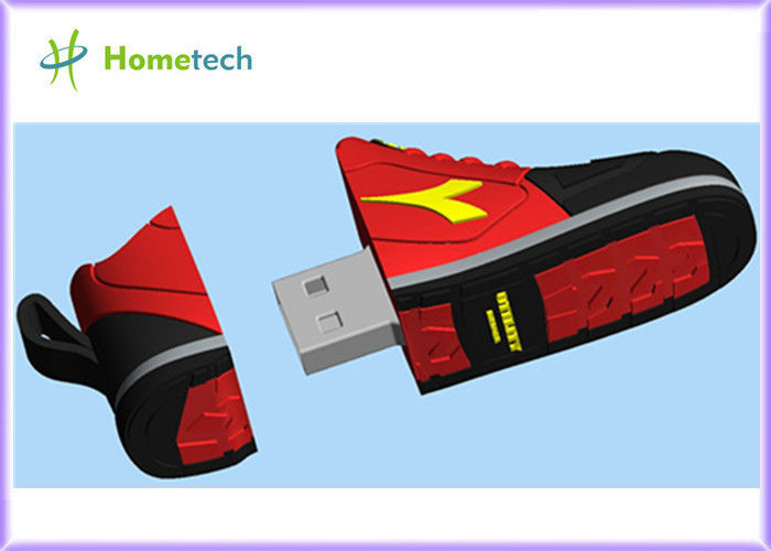 Kırmızı sneaker şekilli 4 GB / 8 GB Özelleştirilmiş USB Flash Sürücü Spor ayakkabı USB Tuşları / özel Kalem Sürücü 2 GB-8 GB