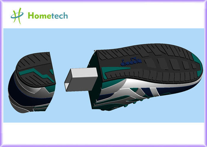 Yüksek Hızlı spor ayakkabı şeklinde Özelleştirilmiş USB Flash Sürücü, Ayakkabı Şekilli PVC USB ANAHTARLARI