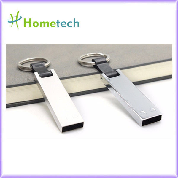 Yüksek hızlı su geçirmez USB flash sürücü 64 GB Başparmak 128GB FCC 15MB / S Metal USB Bellek Çubuğu, Keyholder