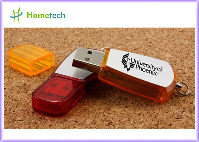 Kırmızı Plastik kişiselleştirilmiş USB flash sürücü, Ofis usb anahtarları özelleştirilmiş
