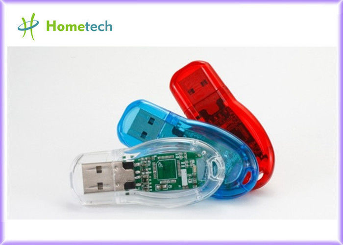 Örnek şeffaf plastik USB birden parlamak götürmek hediyeler için FCC, CE, ROŞ ile ücretsiz