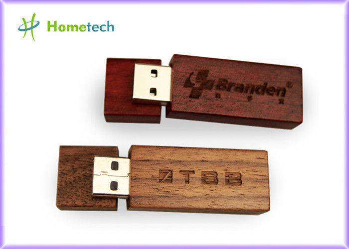 Akıllı Cihaz için Özel Logo Bambu Ahşap USB Flash Sürücü 32GB 4GB 8GB 16GB