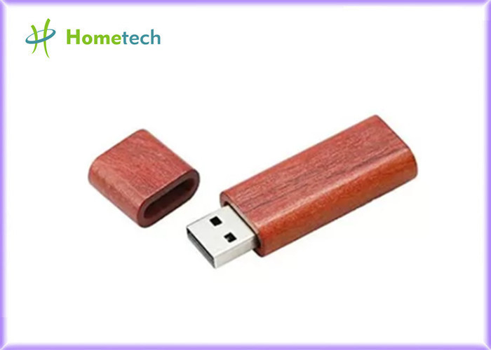 USB 2.0 Dikdörtgen 256MB 512MB Ahşap Thumb Sürücüler